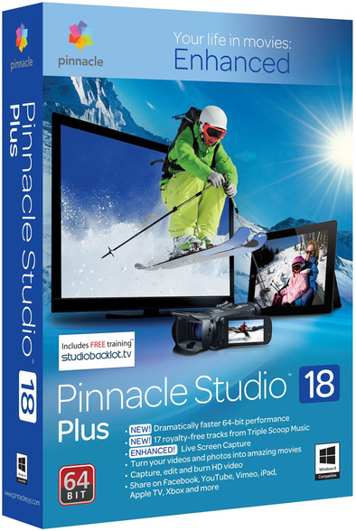 Pinnacle Studio 18 Plus NL is nooit meer leverbaar