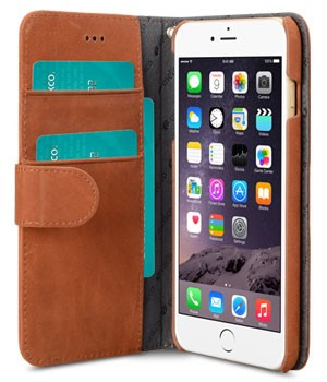 Melkco Leather Wallet Apple iPhone 6 Plus/6s Plus Bruin is nooit meer leverbaar