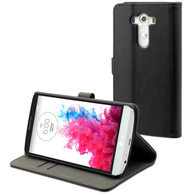 Muvit Wallet Stand Case LG G4 Zwart is nooit meer leverbaar