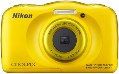 Nikon Coolpix S33 geel is nooit meer leverbaar