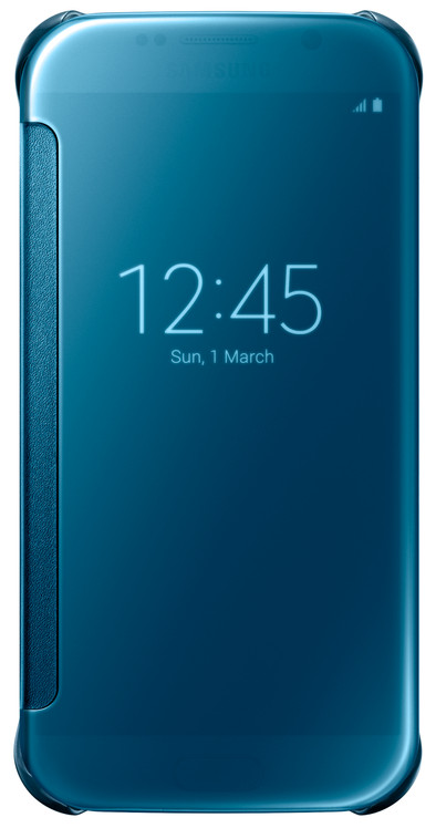 Samsung Galaxy S6 Clear View Cover Blauw is nooit meer leverbaar