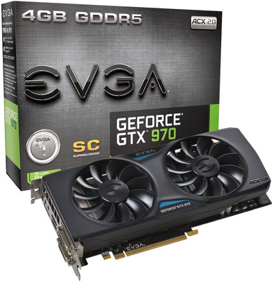 EVGA GeForce GTX 970 Superclocked ACX 2.0 is nooit meer leverbaar