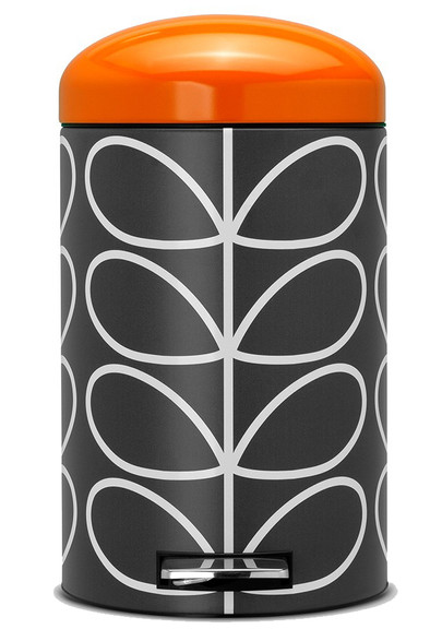 Brabantia Retro Bin Silent 12 Liter Orla Kiely Charcoal is nooit meer leverbaar
