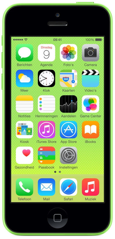 Apple iPhone 5C 8 GB Groen is nooit meer leverbaar