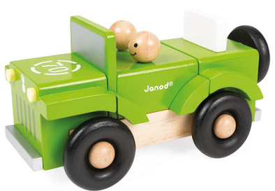 Janod Magneet Set Auto 4x4 is nooit meer leverbaar