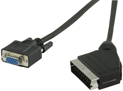 Valueline VGA naar Scart Kabel 1 meter zwart is nooit meer leverbaar
