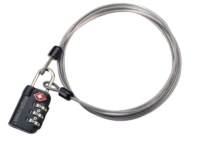 Eagle Creek 3-Dial TSA Lock &amp; Cable Graphite is nooit meer leverbaar