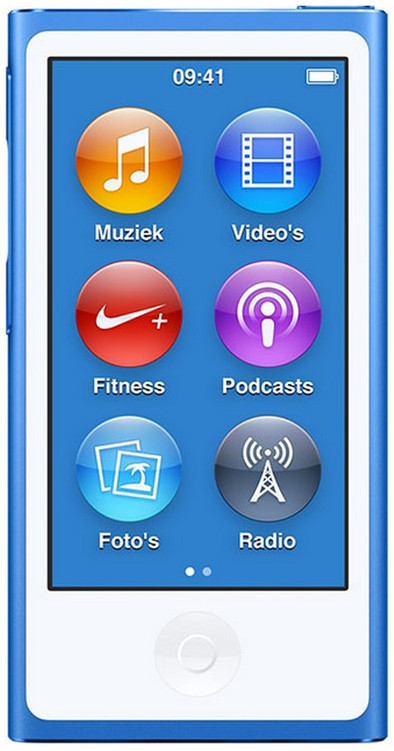 Apple iPod Nano 16GB Blauw is nooit meer leverbaar
