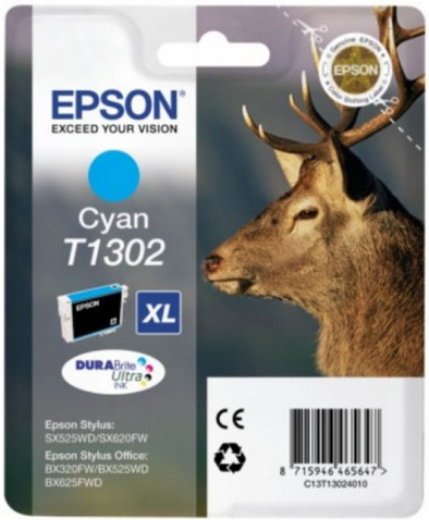 Epson T1302 XL Ink Cartridge Cyan (Blauw) 13024010 is nooit meer leverbaar