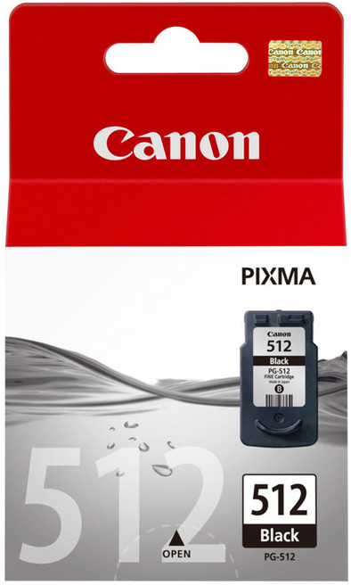 Canon PG-512 Large Black Ink Cartridge (zwart) (2969B001) is nooit meer leverbaar