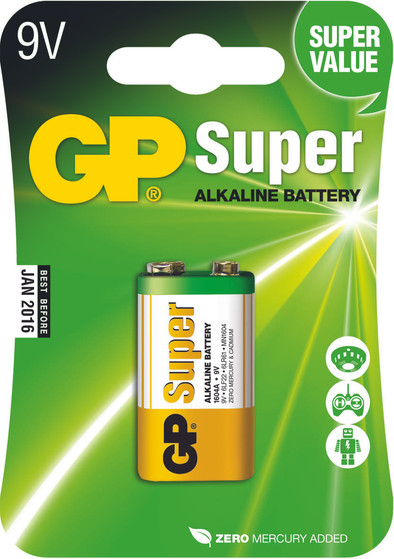 GP Super Alkaline 9V block, blister 1 is no longer available