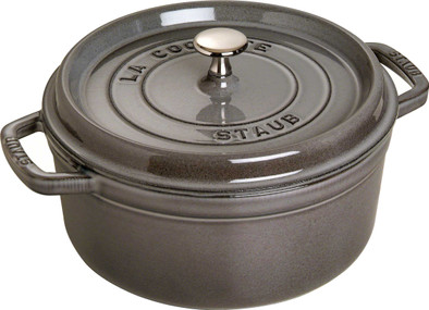 Staub Ronde Stoof-/Braadpan 24 cm Grafietgrijs is nooit meer leverbaar