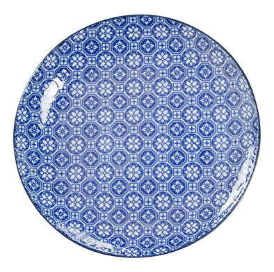 Tokyo Design Studio Nippon Blue Flower Bord 20,6 cm is nooit meer leverbaar