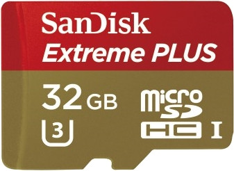 SanDisk MicroSDHC Extreme plus 32GB 95MB/s Class 3 is nooit meer leverbaar