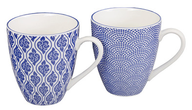 TOKYO DESIGN STUDIO -STAR WAVE CUP GIFTSET 4pcs 8.3x6.5cm 180ml - Toko Azia