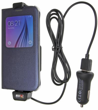 Brodit Active Holder USB Samsung Galaxy S6 met Skin is nooit meer leverbaar