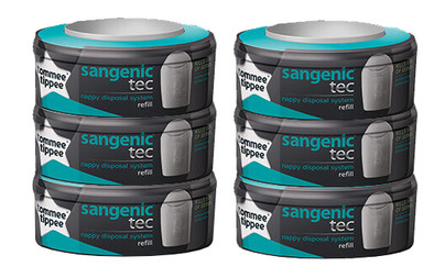 Tommee Tippee Sangenic Navulcassette 6 Pack is nooit meer leverbaar