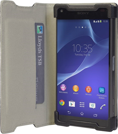 Krusell Malmo Wallet Case Sony Xperia Z5 Compact Zwart is nooit meer leverbaar