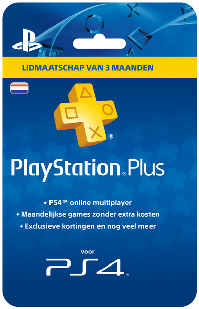 PlayStation Plus Card 3 Maanden NL is nooit meer leverbaar
