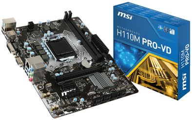 MSI H110M Pro-VD is nooit meer leverbaar