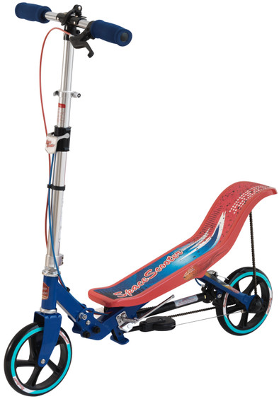 Space Scooter Rood/Blauw is nooit meer leverbaar