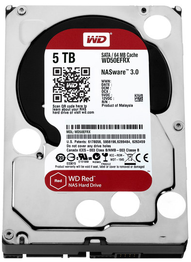 WD Red WD50EFRX 5 TB is nooit meer leverbaar