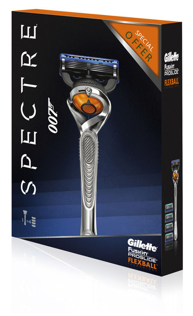 Gillette Fusion ProGlide Scheermes met Flexball Technologie - 007-editie met 4 mesjes is nooit meer leverbaar