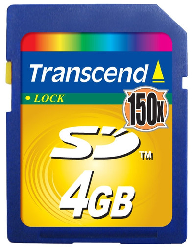 Transcend SD 4 GB 150x is nooit meer leverbaar