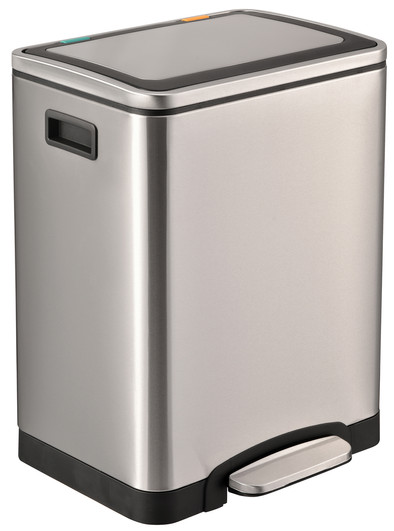 Easybin Duo Recycle 15 + 15 Liter Zilver is nooit meer leverbaar