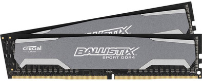 Crucial Ballistix Sport 16 GB DIMM DDR4-2400 2 x 8 GB is nooit meer leverbaar