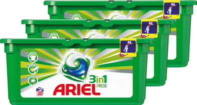 Ariel 3in1 Pods Regular Kwartaalbox is nooit meer leverbaar
