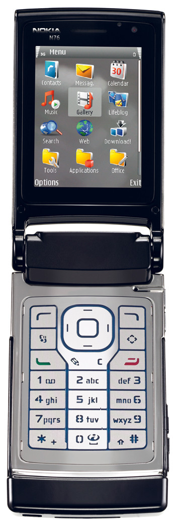 Nokia N76 Piano Black is nooit meer leverbaar