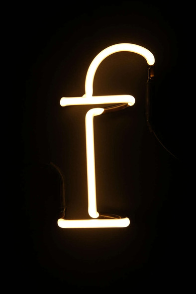 Seletti Neon letter F is nooit meer leverbaar