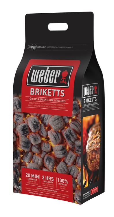 Weber Briketten 8 kg is nooit meer leverbaar