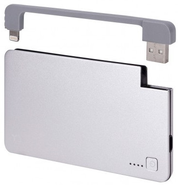 Xqisit Powerbank 5000 mAh Lightning Zilver is nooit meer leverbaar