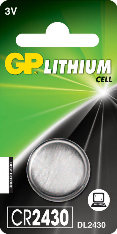 GP Lithium Knoopcel CR2430 (1 stuk) is nooit meer leverbaar