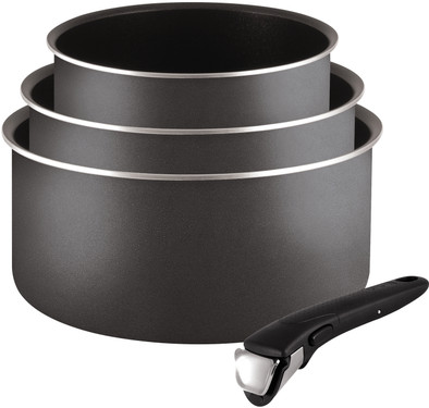Tefal Ingenio Essential Steelpannenset 3-delig + Handgreep is nooit meer leverbaar