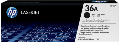HP 36A LaserJet Toner Black (CB436A) is no longer available