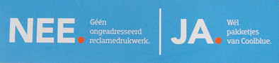 Coolblue MiniMagazijn-deursticker is nooit meer leverbaar