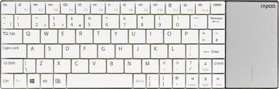 Rapoo E2710 Wireless Multimedia Touchpad Keyboard Wit QWERTY is nooit meer leverbaar