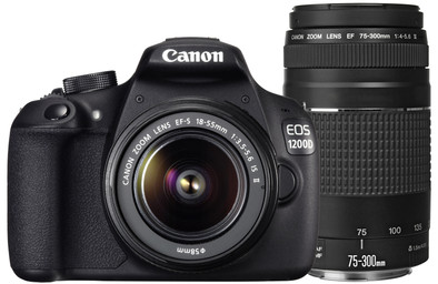 Canon EOS 1200D + 18-55mm + 75-300mm is nooit meer leverbaar