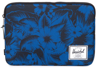 Herschel Anchor Sleeve voor 13'' Macbook Jungle Floral Blue is nooit meer leverbaar