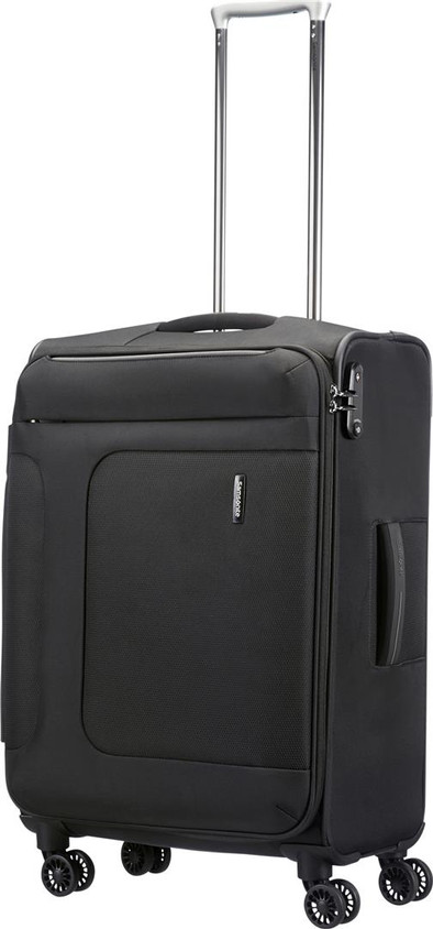 Samsonite Asphere Expandable Spinner 67 cm Black/Grey is nooit meer leverbaar