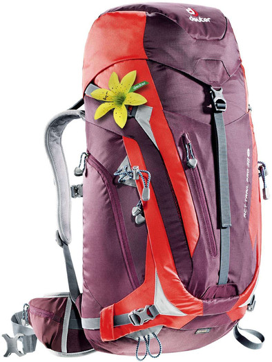 Deuter ACT Trail Pro 38 SL Aubergine/Fire is nooit meer leverbaar