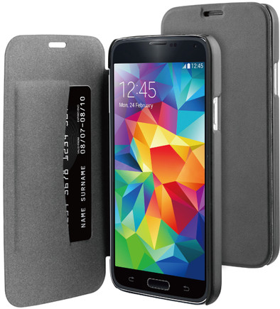 BeHello Book Case Samsung Galaxy S5 / S5 Neo Zwart is nooit meer leverbaar