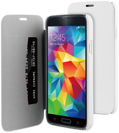 BeHello Book Case Samsung Galaxy S5 &#x2F; S5 Neo Wit is nooit meer leverbaar