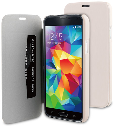 BeHello Book Case Samsung Galaxy S5 / S5 Neo Beige is nooit meer leverbaar