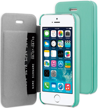 BeHello Book Case Apple iPhone 5/5S/SE Groen is nooit meer leverbaar