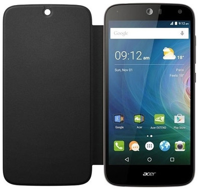 Acer Liquid Zest 3G Book Case Zwart is nooit meer leverbaar