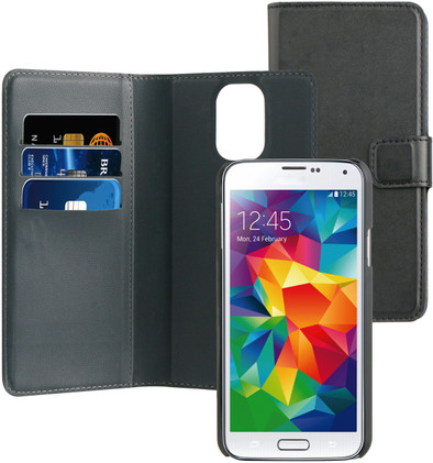 BeHello 2-in-1 Wallet Case Samsung Galaxy S5 / S5 Neo Zwart is nooit meer leverbaar